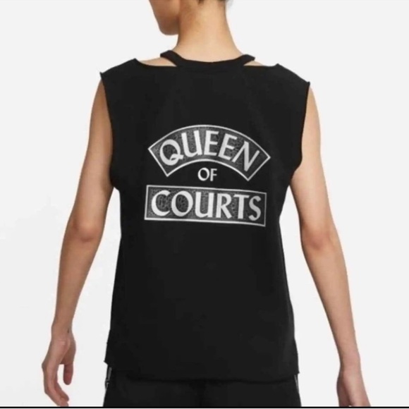 Nike "Queen of Courts" Top Black Dry-Fit Basketball Athletic Workout Tank 🖤 - Picture 3 of 9